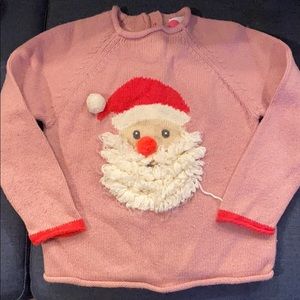 MiniBoden kids Santa sweater